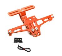 DDGBERFP Support De Plaque D'immatriculation Arrière Réglable pour Moto pour K&T&M du&ke 125 200 390 790 990 1190(Orange)