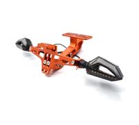 DDGBERFP Support De Plaque D'immatriculation De Moto CNC en Alliage D'aluminium avec Lumière pour K&T&M 1190 RC8R RC 390 1290 Super du&ke R 690 950 990 1190 1290(Orange)