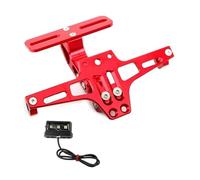 DDGBERFP Support De Support De Plaque D'immatriculation Arrière Réglable pour Moto, pour K&T&M du&ke 125 200 390 790 990 1190(Rouge)