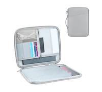 DDgro Housse de protection pour tablette iPad Air de 9 à 11 pouces - Parfait pour iPad, iPad Pro, Galaxy Tab et plus (PU, gris, 11")