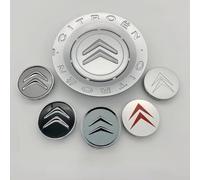 DDHHBH 4 Pièces Cache Moyeux de Voiture pour Citroen C5 X,Aluminium+ABS Capuchons De Roue Jante Centre Couvertures Enjoliveur Antirouille Remplacement Accessories,No.1