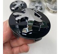 DDHHBH 4 Pièces Cache Moyeux de Voiture pour Peugeot Expert,Aluminium+ABS Capuchons De Roue Jante Centre Couvertures Enjoliveur Antirouille Remplacement Accessories,Black-Convex