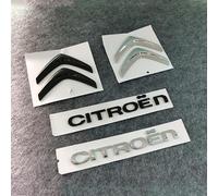 DDHHBH Auto Emblème Autocollants pour Citroen C3 X-TR 2004-2005,ABS Voiture Avant Et Arrière Logo Badge Modification Insigne Autoadhésive Blason Accessoires Deco Voiture,A-Black