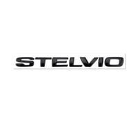 DDHHBH Autocollants Logo de Voiture pour Alfa Romeo Stelvio,3D Métal Insigne Emblèmes Lettres Badge Sticker Décoratives de Caisse Sport Accessoires Extérieurs Modification,Stelvio-Black