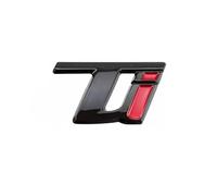DDHHBH Autocollants Logo de Voiture pour Alfa Romeo Tonale,3D Métal Insigne Emblèmes Lettres Badge Sticker Décoratives de Caisse Sport Accessoires Extérieurs Modification,Ti-Black