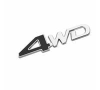 DDHHBH Autocollants Logo de Voiture pour Dacia Duster,3D Métal Insigne Emblèmes Lettres Badge Sticker Décoratives de Caisse Sport Accessoires Extérieurs Modification,Silver-4WD(2)
