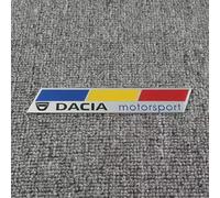 DDHHBH Autocollants Logo de Voiture pour Dacia Sandero,3D Métal Insigne Emblèmes Lettres Badge Sticker Décoratives de Caisse Sport Accessoires Extérieurs Modification,C