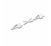 DDHHBH Autocollants Logo de Voiture pour Ford Kuga,3D Métal Insigne Emblèmes Lettres Badge Sticker Décoratives de Caisse Sport Accessoires Extérieurs Modification,Silver-4X4