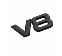 DDHHBH Autocollants Logo de Voiture pour Land Rover Range Rover,3D Métal Insigne Emblèmes Lettres Badge Sticker Décoratives de Caisse Sport Accessoires Extérieurs Modification,Black-V8(2)