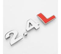 DDHHBH Autocollants Logo de Voiture pour Volvo XC60,3D Métal Insigne Emblèmes Lettres Badge Sticker Décoratives de Caisse Sport Accessoires Extérieurs Modification,B-2.4L