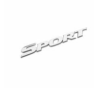 DDHHBH Autocollants Logo de Voiture pour Volvo XC90 XC60 XC40,3D Métal Insigne Emblèmes Lettres Badge Sticker Décoratives de Caisse Sport Accessoires Extérieurs Modification,Silver-Sport