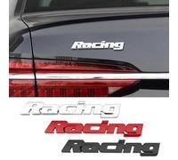 DDHHBH Autocollants Logo de Voiture pour VW Polo GTI,3D Métal Insigne Emblèmes Lettres Badge Sticker Décoratives de Caisse Sport Accessoires Extérieurs Modification,Silver