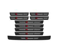 DDHHBH Protégé Seuil de Porte pour Peugeot 207 CC,Plinthes pour Auto Autocollant Protection de Peinture Marche Pied Couverture Pédale Anti-Dirty Aux Rayures Deco Voiture,9pcs