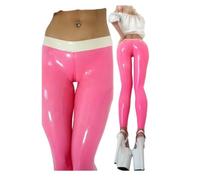 DDINGHOONQPODFR Combinaison pour femme 100 % latex en caoutchouc Rose, rose, XL