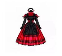 DDINGHOONQPODFR Robe sissy rouge verrouillable pour femme - Costumes de costumade - Fait sur mesure, rouge, XXL