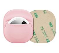 DDJ Lot de 2 supports adhésifs Airtag avec autocollant 3M à coller sur portefeuille, télécommande TV, voiture, bagages, drones, coque de protection complète en tissu pour étiquette de moto, légère