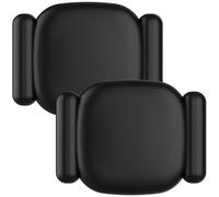 DDJ Lot de 2 supports magnétiques pour tracker Bluetooth Tile Life360 Mate (2024), coque en silicone imperméable et résistante aux rayures, double fixation avec adhésif 3M, noir