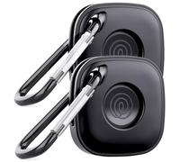 DDJ Tile Mate Lot de 2 coques pour traqueur Bluetooth Life360 avec porte-clés en silicone souple pour GPS Tile Accessoires avec porte-clés pour animaux de compagnie, chien, enfants, clés, bagages