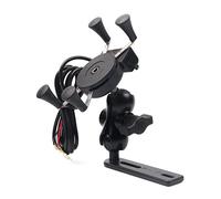 DDJKOG pour GL1800 pour Goldwing 1800 X-ADV 750 Cadre De Navigation De Moto Support De Montage De Téléphone Portable Support Téléphone (Couleur : with USB)