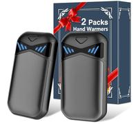 DDKJ Chaufferette Main Rechargeable,2PCS Chauffe Main Electrique 7000mAh 36 Hrs de Chauffage avec Écran LCD,Chaufferette Reutilisable 3 Niveaux Chaleur,Cadeau Noel pour Poches et Gants en Hiver Froid
