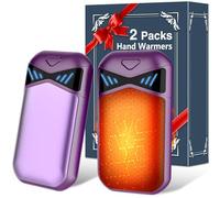 DDKJ Chaufferette Main Rechargeable,2PCS Chauffe Main Electrique 7000mAh 36 Hrs de Chauffage avec Écran LCD,Chaufferette Reutilisable 3 Niveaux Chaleur,Cadeau Noel pour Poches et Gants en Hiver Froid