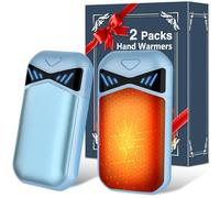 DDKJ Chaufferette Main Rechargeable,2PCS Chauffe Main Electrique 7000mAh 36 Hrs de Chauffage avec Écran LCD,Chaufferette Reutilisable 3 Niveaux Chaleur,Cadeau Noel pour Poches et Gants en Hiver Froid