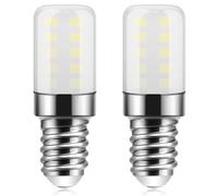 Ddlisu Ampoule LED E14 pour réfrigérateur, 3W, Blanc Froid 6500K, 300LM, Petites Lampes à vis Edison E14 pour Réfrigérateur, Hotte Aspirante, Veilleuse, Machine à Coudre, Non Dimmable, 2 pièces