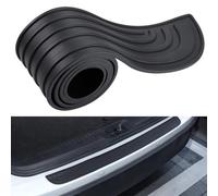 DDLLZDSP Protection Pare Choc Voiture pour BMW Serie 3 G20 G21 i3 G28, Protecteur Porte Coffre en Caoutchouc Antirayures Antidérapant, Protecteur Pare-Chocs Arrière Autocollant,A/Black-90cm*7cm