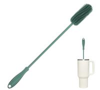 ddLUCK Goupillon Biberon Silicone,40cm Brosse à Biberons Ecouvillon à pour Le Nettoyage à Manche Long,pour à Bouteille d'eau,Gourde Sport,Verre,Tasses Thermos Brosses Nettoyeur (Vert, Long Manche)