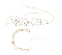 DDNGEJ Lot de 2 couronnes et Serre-têtes en Strass Faits à la Main, élégantes, en Alliage, pour Mariages, Anniversaires, fêtes, Accessoires de Coiffure charmants