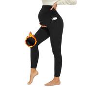 DDOBB Legging de grossesse pour femme avec poches, taille haute, opaque, doux et élastique, mode de maternité, maison, yoga, sport