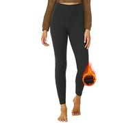 DDOBB Legging thermique doublé à taille haute pour femme Avec intérieur en polaire chaude Collants thermiques Pantalon d'hiver pour la course et le sport, a-noir, 44-50
