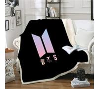 DDONVG - Couverture BTS - Couverture douillette en flanelle - 150 x 200 cm - Pour enfants et adultes - Couverture de canapé de dessin animé - En microfibre - Douce et chaude (16, 150 X 200 cm)