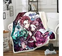 DDONVG Demon Couverture en Microfibre Demon Couverture Polaire - 150 x 200 cm - Doux et Chaud pour Les Enfants (1,100 x 140 cm)