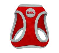DDOXX Harnais Chien en Air Mesh Réfléchissant à Enfiler - Harnais Anti Traction pour Chien, Chat et Chiot de Petite et Moyenne Tailles - Harnais Chat - Rouge, XL - Diverses Couleurs Disponibles