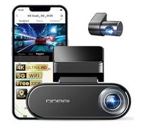 DDPAI Dashcam Voiture Avant Arriere 4K+1080P Dashcam Caméra Embarquée Voiture avec 32 Go eMMC, WiFi 5G, Vision Nocturne, GPS, Capteur G, Contrôle Via Appli, Surveillance Parking 24h, N5 Dual