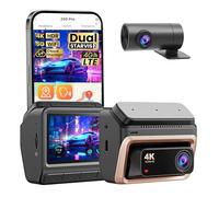DDPAI Dashcam Voiture Avant Arrière, 4K+1080P Double STARVIS 2 IMX678 60FPS HDR Camera Voiture, 32 Go eMMC Intégré, Vision Nocturne AI-ISP, 4G LTE Compatible, WiFi 5GHz GPS, Mode Parking 24H,Z60 Pro