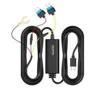 DDPAI Hardwire Kit USB-C pour Dashcam, Surveillance 24h/7 en Mode Parking, Conversion de Tension Stable 12V/2A vers 5V/3A, Câble de 3m, Compatible avec Z90 Master Z90 Pro Z60 Pro Z60 Z50 Pro N5 Dual