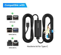 DDPAI Kit de câblage pour mode de stationnement 24h/24h de Dashcam, compatible avec les modèles DDPAI Z60, Z60 Pro, MINI2X, Z50 Pro et N2