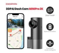 DDPAI MINI Pro caméra embarquée WiFi résolution 1440P angle de vue 121° vision nocturne contrôle vocal intelligent prise en charge de la surveillance de stationnement 24 heures
