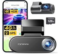 DDPAI N5 Dual Dashcam Voiture Avant Arrière, 4K HDR+1080P, Gratuit 128Go | AI ISP Vision Nocturne 3.0, 5G WiFi 6 GPS, Radar de stationnement 72H, G-Sensor, Contrôle Via Appli, Support 4G LTE