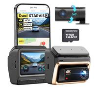DDPAI Z60 Pro Dashcam Voiture Avant Arrière, 4K+1080P Dual STARVIS 2 HDR, 32 Go eMMC Intégré + Carte 128 Go Offerte, Vision Nocturne AI-ISP, 4G LTE, WiFi 5GHz GPS, Mode Parking 24H, 3" IPS