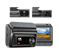 DDPAI Z60T Caméra embarquée à 3 canaux, caméra frontale et intérieure 4K+2K+1080P, écran IPS 3", 5G WiFi 6, GPS, 3 canaux HDR, vision nocturne KI-ISP, super condensateur, mode stationnement 24 heures