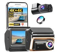 DDPAI Z90 Master Dash Cam avant arrière 4K+4K, Dual STARVIS 2 HDR, 128 Go eMMC, CPL Inclus, Vision Nocturne, Anti-Flicker, 3K/60FPS Mode Haute Vitesse, GPS ADAS, WiFi, 4G LTE, Surveillance 24H, IPS 3"