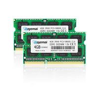 DDR3 1333 MHz SODIMM Kit de RAM 8 Go (2x4 Go) PC3-10600S 2Rx8 PC3 10600 204 Broches 1,5 V Mémoire pour Ordinateur Portable