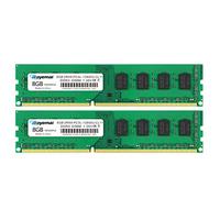 DDR3L-1600 UDIMM Kit 16Go (2x8Go) 2Rx8 PC3L-12800U 8Go PC3-12800 240 Broches Non ECC Non Tamponné 1.35V CL11 Double Rangée Mémoire De Bureau Ram