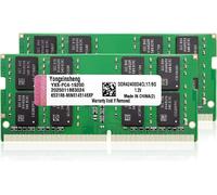 DDR4 2400MHz 16GB (2x8GB) RAM for Computer PC4-19200 SODIMM Non ECC Unbuffered 1.2V 2Rx8 Dual Rank 260Pin CL17 Portable Memory
