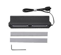 DDR4 DDR5 RAM MéMoire Dissipateur Thermique Refroidisseur MéMoire Gilet de Refroidissement Radiateur en Aluminium avec Bande Lumineuse et 9 Coussinets Thermiques, Noir