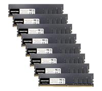 【DDR4 RAM】 GIGASTONE 128GB Kit(8x16GB) DDR4 2666MHz(2400MHz Or 2133MHz) PC4-21300(PC4-19200/17000) CL19 1.2V UDIMM 288pin Unbuffered Non ECC Ideale PC Desktop Alta prestazione Memoria Upgrade