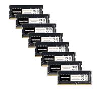 【DDR4 RAM Mise à Niveau pour Portable】 GIGASTONE 128Go Kit(8x16Go) DDR4 2666MHz(2400MHz Or 2133MHz) PC4-21300(PC4-19200/17000) CL19 1.2V SODIMM 260pin UnbuffeRouge Non ECC Mémoire Haute Performance
